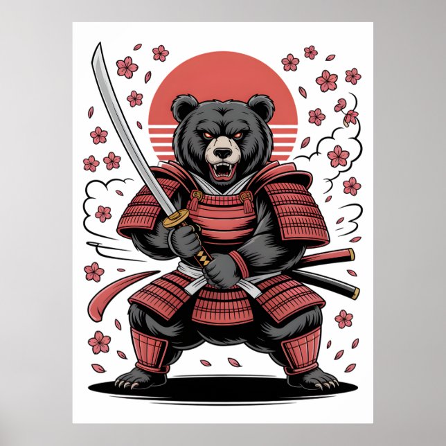 Samurai Bear  Poster (Devant)