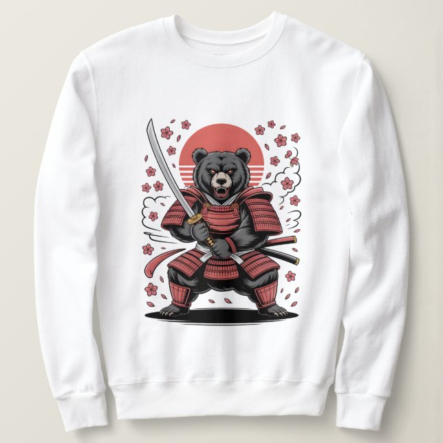 Samurai Bear Sweatshirt de base (Design devant)
