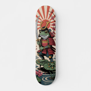 Samurai Frog guerrier Skateboard
