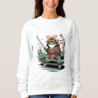 Samurai frog warrior Basic Sweatshirt