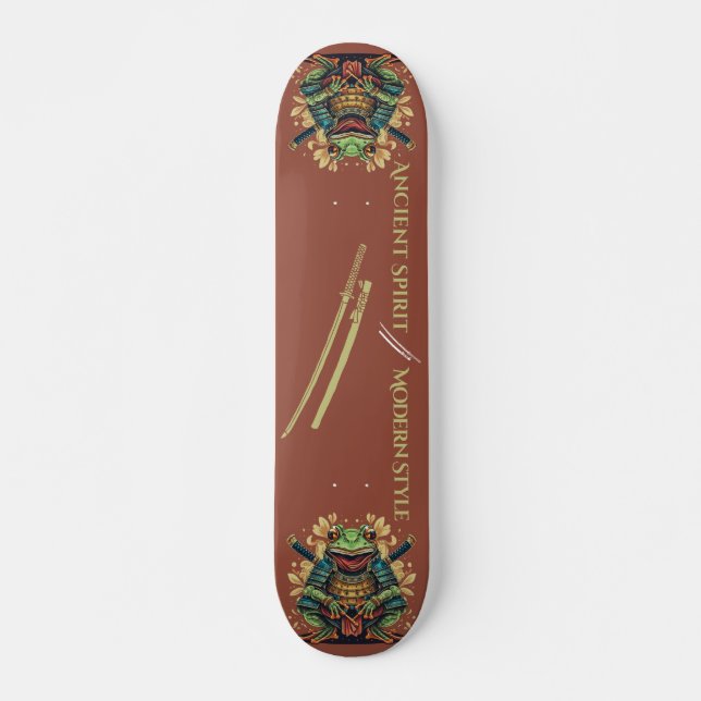 Samurai frog warrior Skateboard (Devant)