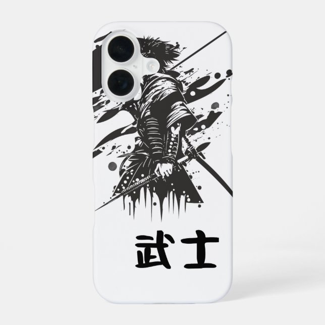 Samurai iPhone 16 Coque (Verso)