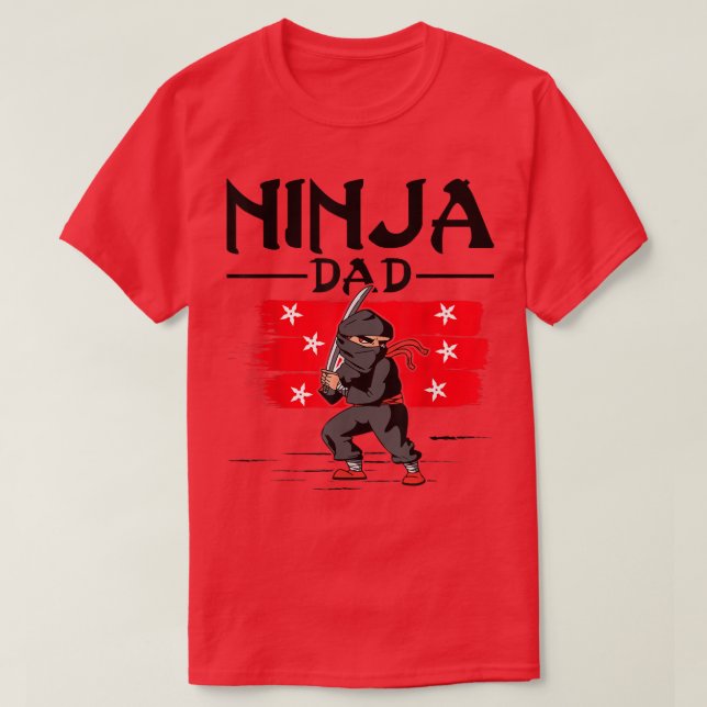 Samurai - Père Ninja Papa T-Shirt Copie (2) (Design devant)