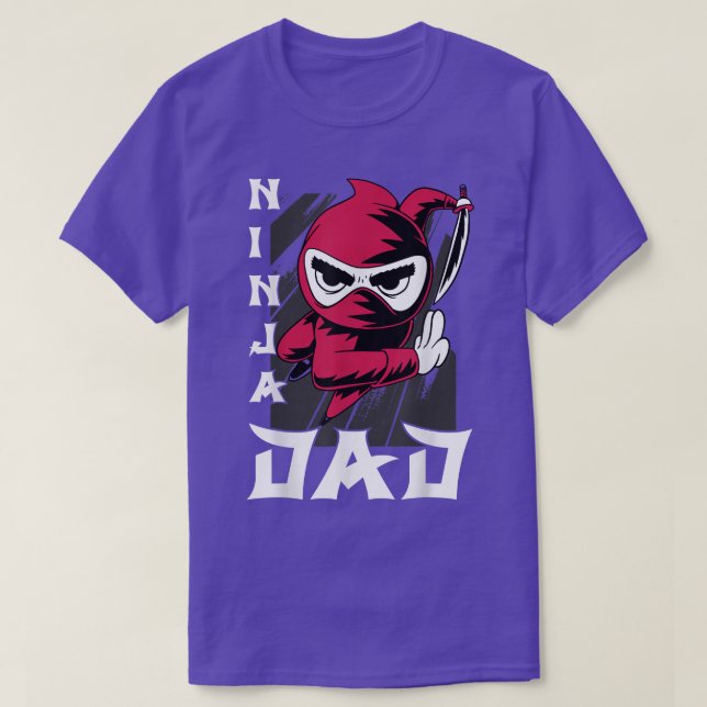 Samurai - Père Ninja Papa T-shirt Copier Copier Co (Design devant)