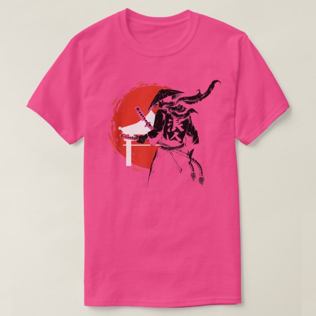 samurai ronin japonais soleil rouge T-shirt Copier (Design devant)
