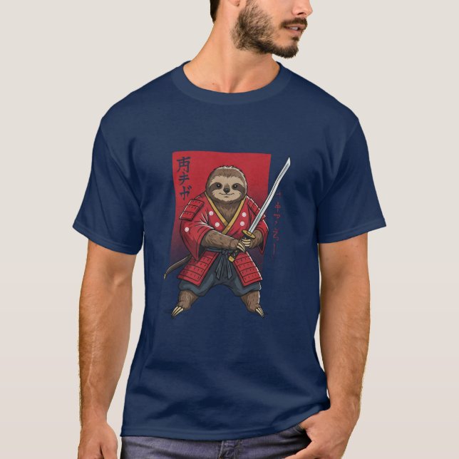  Samurai Sloth T-Shirt  (Devant)