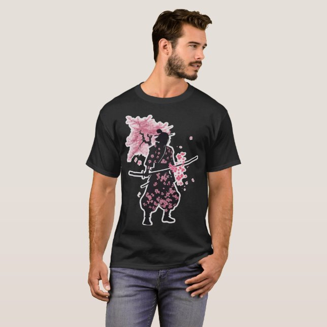 Samurai Smoke Blossoms T-shirt (Devant entier)