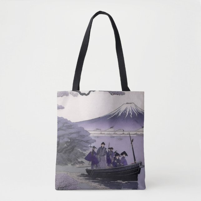 Samurai Tote Bag Mount Fuji Japanese Art (Devant)