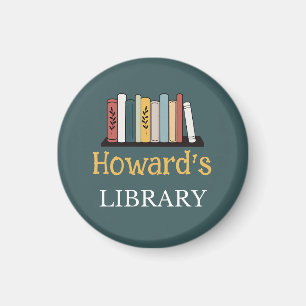 S'AMUSER ! Magnet - Bibliothèque - Personnalisé - 
