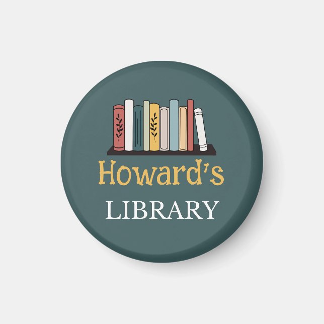 S'AMUSER ! Magnet - Bibliothèque - Personnalisé -  (Devant)