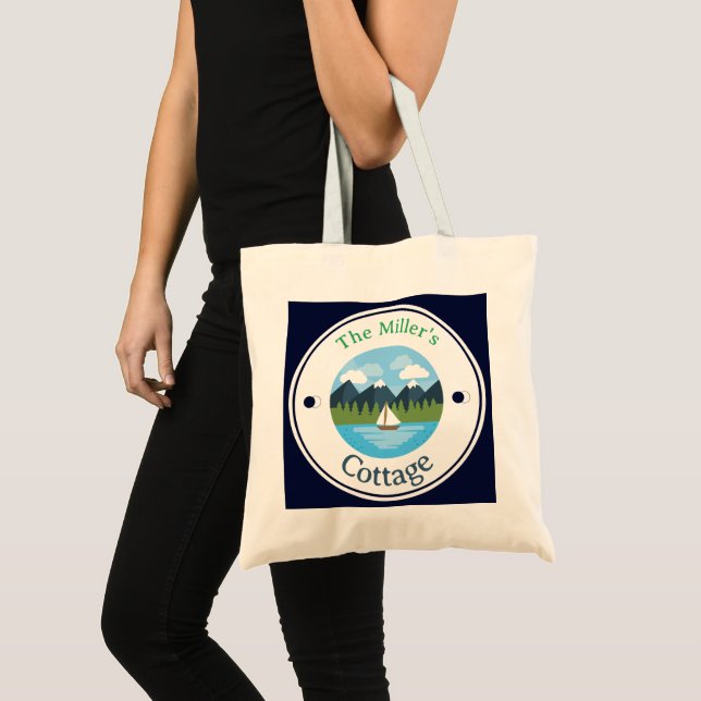 S'AMUSER ! Sac fourre-tout - Cottage - Personnalis (Devant (produit))