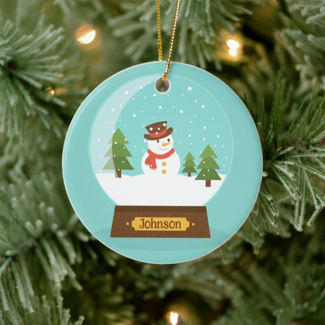 S'AMUSER ! Snowman Ornement - Personnalisé -Ajoute (Arbre)