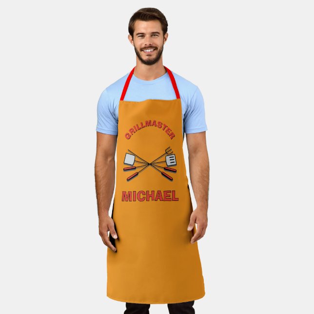 S'AMUSER ! 🍖 tablier barbecue personnalisé Grillm (Porté)