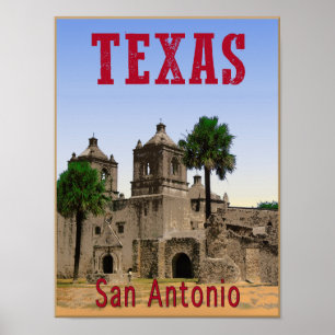 San Antonio, Texas poster de voyage