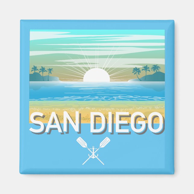 San Diego Design - Magnet Carré (Devant)