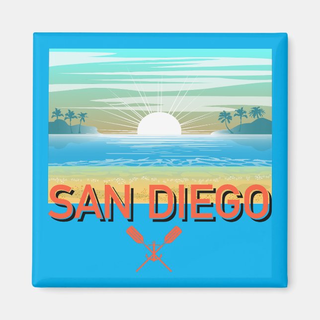 San Diego Design - Magnet Carré (Devant)