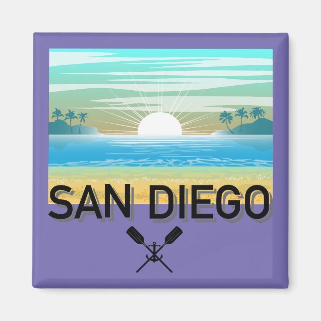 San Diego Design - Magnet Carré (Devant)
