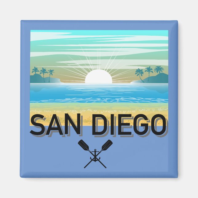 San Diego Design - Magnet Carré (Devant)