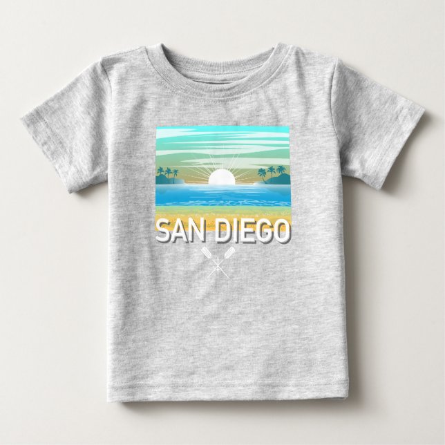 San Diego Design - T-shirt Baby Fine Jersey (Devant)