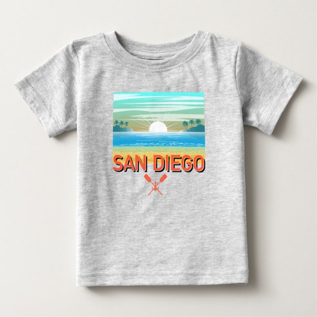 San Diego Design - T-shirt Baby Fine Jersey (Devant)