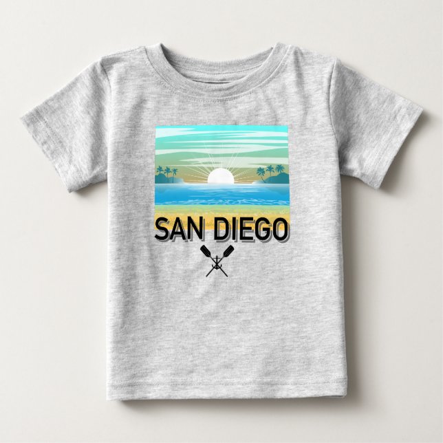 San Diego Design - T-shirt Baby Fine Jersey (Devant)