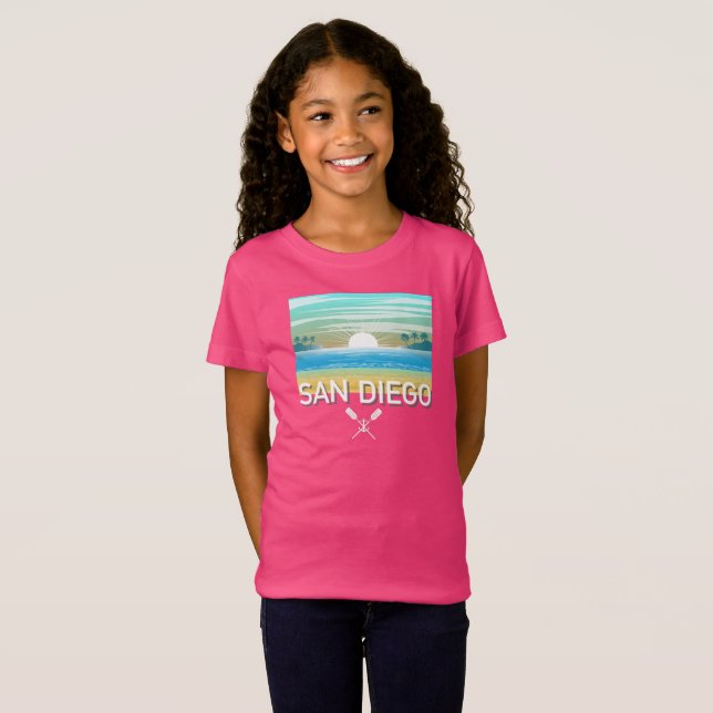 San Diego Design - T-shirt Girls Jersey (Devant entier)