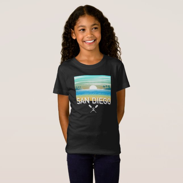 San Diego Design - T-shirt Girls Jersey (Devant entier)