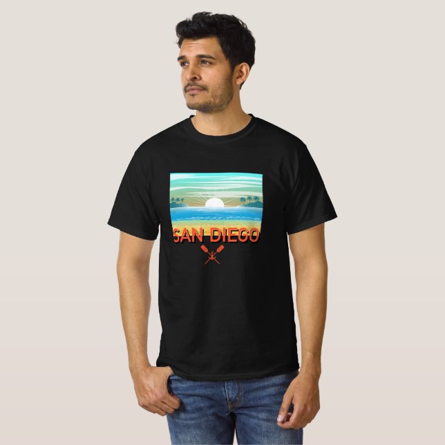 San Diego Design - T-shirt pour hommes (Devant entier)