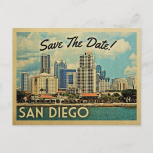 San Diego Enregistrer La Date Cartes Postales Vint