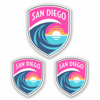 SAN DIEGO - STICKERS DE L'ÉQUIPE DU CLUB DE FOOTBA