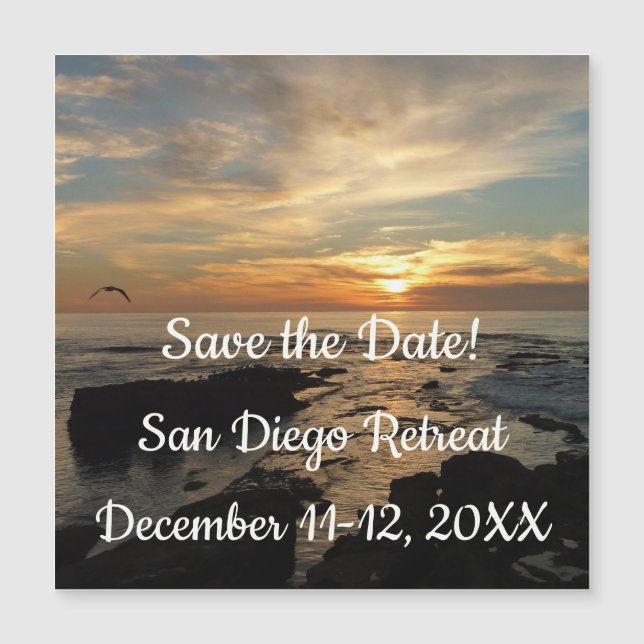 San Diego Sunset I Save the Date (Devant)