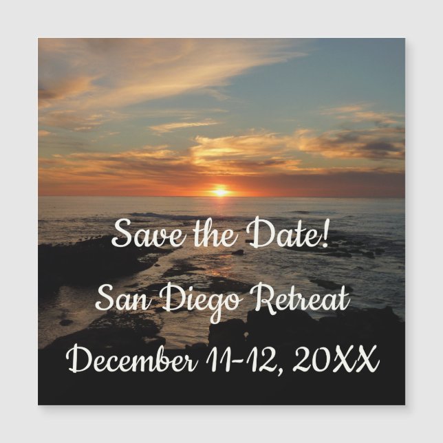 San Diego Sunset II Save the Date (Devant)