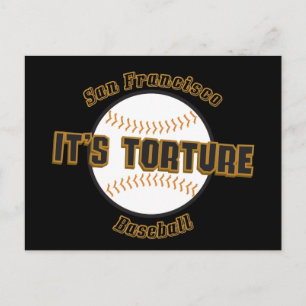 San Francisco Baseball It's Torture Carte postale
