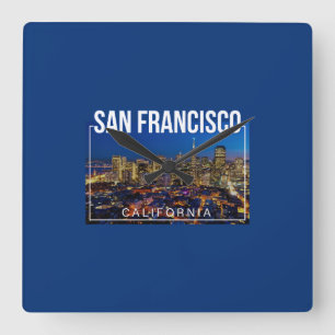 San Francisco Bay - California Cityscape Horloge