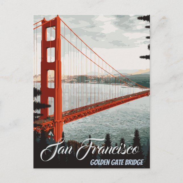 San Francisco, CA - Carte postale Golden Gate Brid (Devant)