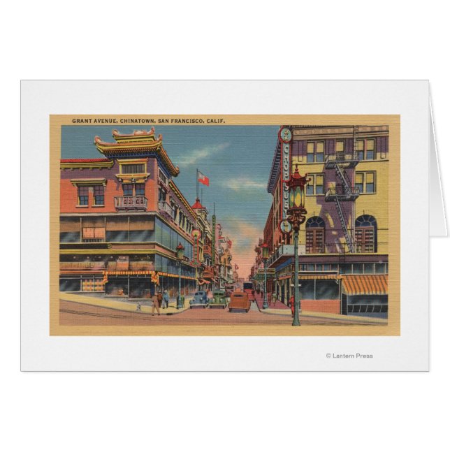 San Francisco, CAGrant Avenue à Chinatown (Devant horizontal)
