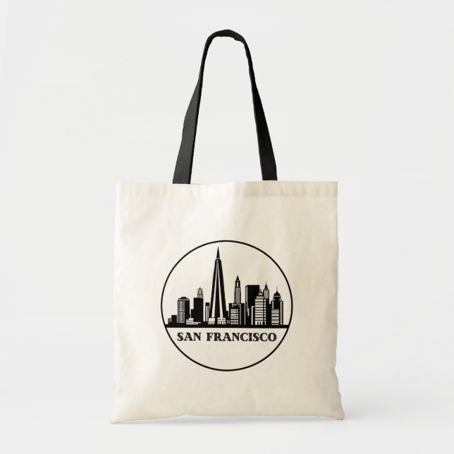 San Francisco California City Skyline Sac fourre-t (Devant)