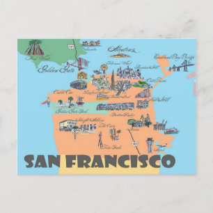 San Francisco California Highlights Cartes