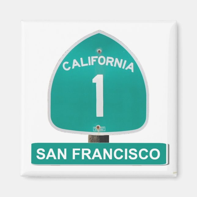 San Francisco California Highway 1 Magnet (Devant)