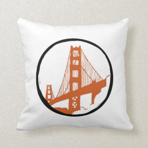 San Francisco, coussin de golden gate bridge