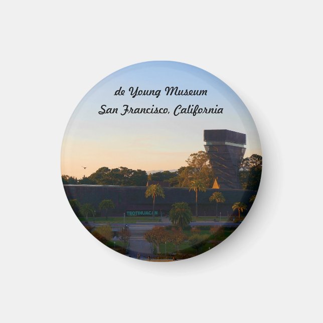 San Francisco de Young Museum #3 Magnet (Devant)