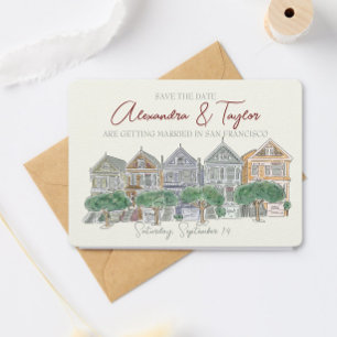 San Francisco Enregistrer La Date Invitation