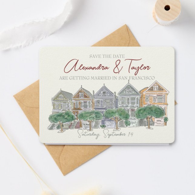 San Francisco Enregistrer La Date Invitation (Créateur téléchargé)