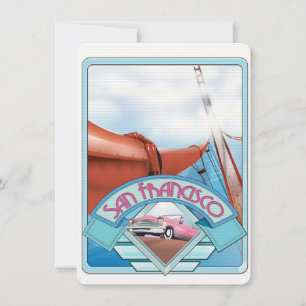 San Francisco, États-Unis, affiche de voyage