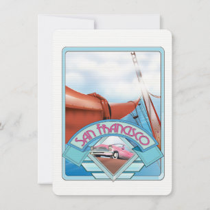 San Francisco, États-Unis, affiche de voyage