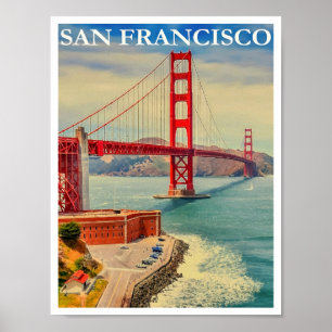 San Francisco, Golden Gate Bridge 2 Affiche de voy