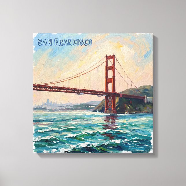 San Francisco Golden Gate Paysage Marin Toile d'Ar (Recto)