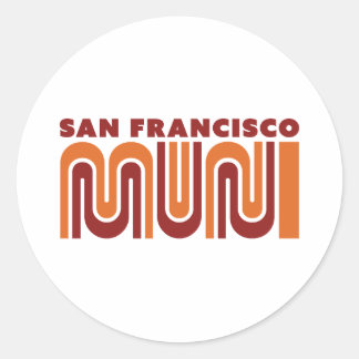 San Francisco Muni round sticker