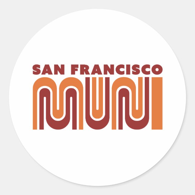 San Francisco Muni round sticker (Devant)