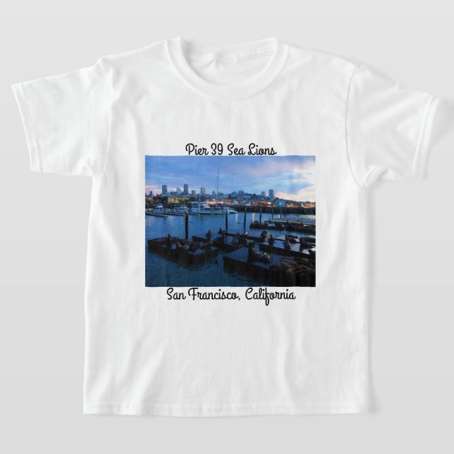 San Francisco Pier 39 Sea Lions #7 T-shirt (Poser)